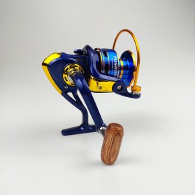 Fanshun Gulungan Pancing FH5000 Metal Fishing Spinning Reel 10 Ball Bearing - Golden