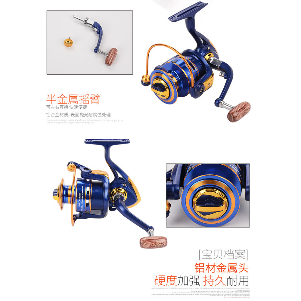 Gambar produk Fanshun Gulungan Pancing FH5000 Metal Fishing Spinning Reel 10 Ball Bearing