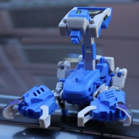 Educational 3 in 1 DIY Solar Robot Scorpion Tank Kit Toy - Blue/Gray - 3