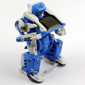 Educational 3 in 1 DIY Solar Robot Scorpion Tank Kit Toy - Blue/Gray - 4