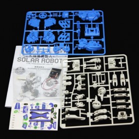 Educational 3 in 1 DIY Solar Robot Scorpion Tank Kit Toy - Blue/Gray - 6