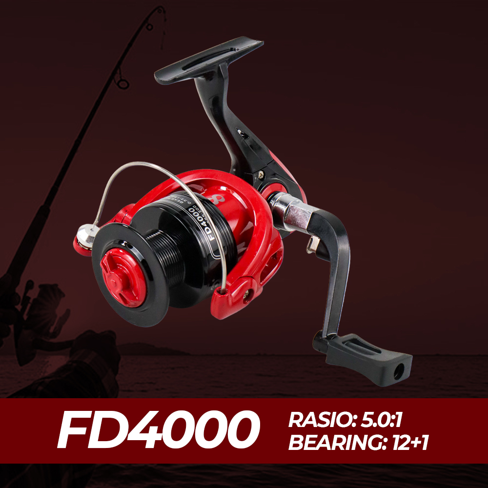 Gambar produk LIEYUWANG FD4000 Reel Pancing Spinning 12+1 Ball Bearing 5.0:1