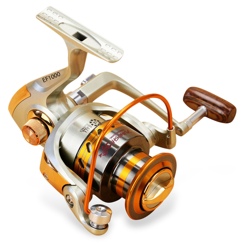 YUMOSHI REELSKING EF5000 Reel Pancing Spinning 12 Ball Bearing Silver