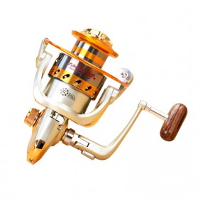 Yumoshi Gulungan Pancing EF6000 Metal Fishing Spinning Reel 12 Ball Bearing - Golden - 1