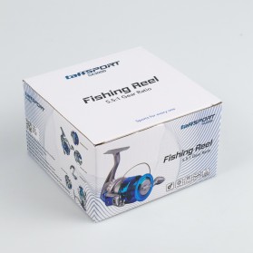 TaffSPORT 3000 Series Reel Pancing Spinning Fishing Reel 5.5:1 Gear Ratio - SA3000 - Silver Blue - 9