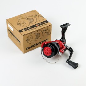 TaffSPORT FD5000 Reel Pancing Spinning 8 Ball Bearing Gear Ratio 5.2:1 - Red/Black - 8
