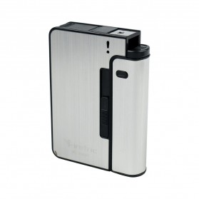 Firetric Kotak Rokok Fashion Bungkus Case with Lighter Korek Api Slot - JD-YH001 - Silver