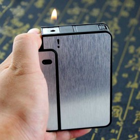 Firetric Kotak Rokok Fashion Bungkus Case with Lighter Korek Api Slot - JD-YH001 - Silver - 6