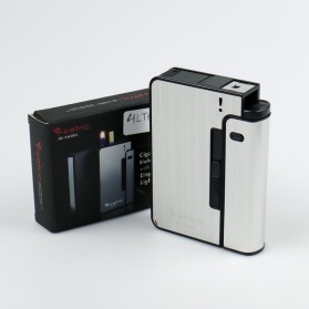 Firetric Kotak Rokok Fashion Bungkus Case with Lighter Korek Api Slot - JD-YH001 - Silver - 8