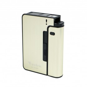 Firetric Kotak Rokok Fashion Bungkus Case with Lighter Korek Api Slot - JD-YH001 - Golden - 1