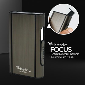 Firetric Focus Kotak Bungkus Rokok Fashion Aluminium Cigarette Case - JD-YH006 - Black