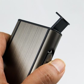 Firetric Focus Kotak Bungkus Rokok Fashion Aluminium Cigarette Case - JD-YH006 - Black - 6