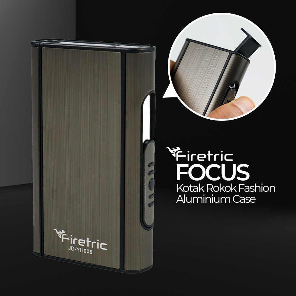 Gambar produk Firetric Focus Kotak Bungkus Rokok Fashion Aluminium Cigarette Case - JD-YH006