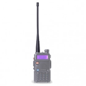 Taffware Pofung Antena Walkie Talkie SMA-Female UHF/VHF 136-174/400-480 MHz for Baofeng UV5R UV-82 GT-3 - Black - 1