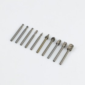 Taffware Mata Bor Tungsten Carbide Cone Spiral 10 PCS - GJ0106 - Silver - 3