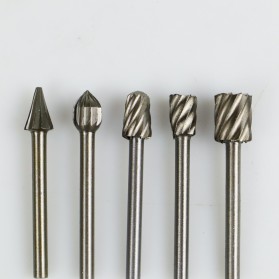 Taffware Mata Bor Tungsten Carbide Cone Spiral 10 PCS - GJ0106 - Silver - 4