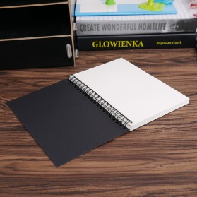 JESJELIU Buku Diary Menggambar Sketchbook Drawing Memo Pad Notebook - BQ-N14 - Black White