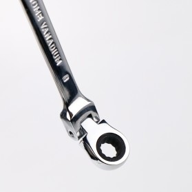 OLOEY Kunci Pas Dual Head Combination Ratchet Wrench Flexible Head 8mm - CL6-24 - Silver - 3