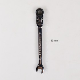 OLOEY Kunci Pas Dual Head Combination Ratchet Wrench Flexible Head 8mm - CL6-24 - Silver - 5