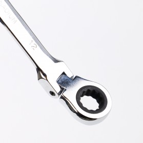 OLOEY Kunci Pas Dual Head Combination Ratchet Wrench Flexible Head 12mm - CL6-24 - Silver - 2