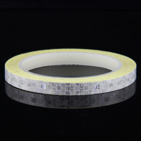 DUUTI Reflective Tape Adhesive Stiker Sepeda MTB Bike 800 x 1 cm - MT800 - White