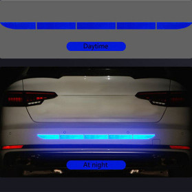 LARATH Nano Car Reflective Sticker Warning Strip Trunk Exterior - 1181 - Blue