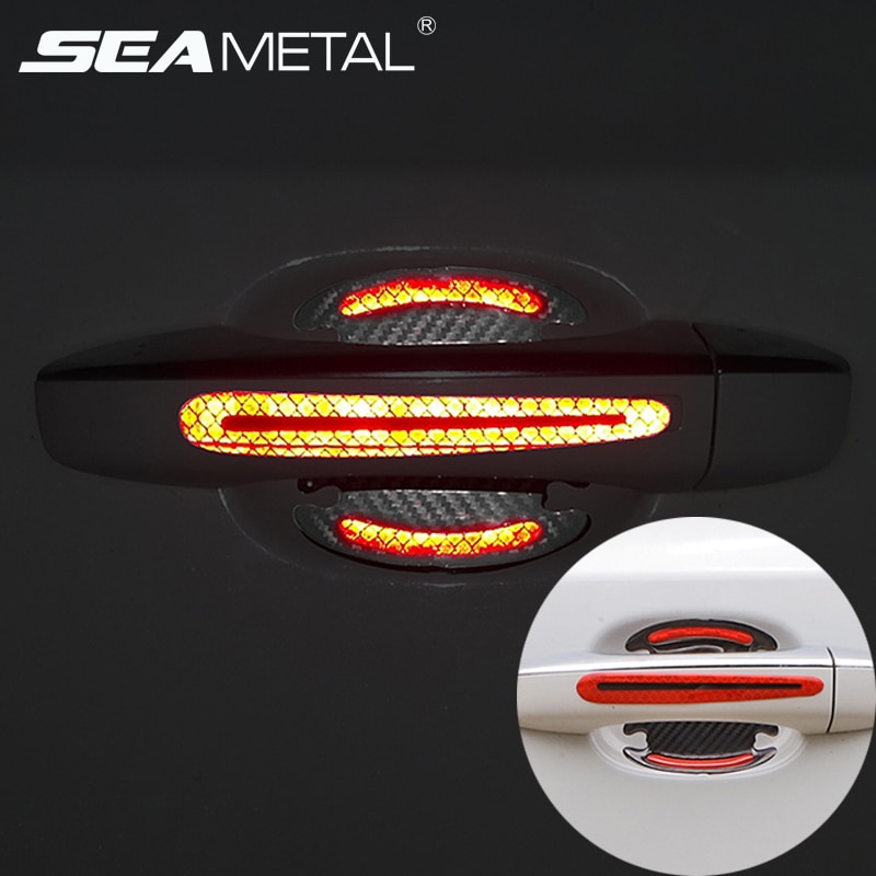Seametal Reflective Sticker Gagang Pintu Mobil Car Door Handle Safety