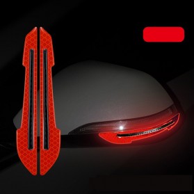 CARSUN Reflective Sticker Mobil Safety Warning Sign Decal 2 PCS - 1185 - Red
