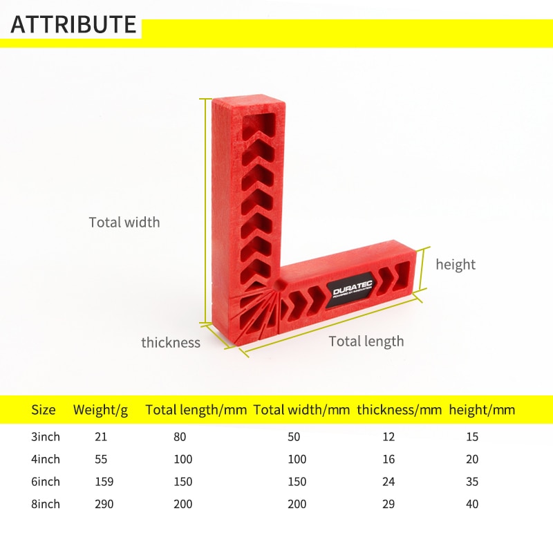 DURATEC Corner Clamp Penjepit Sudut  Frame  Kaca Kayu Angle 