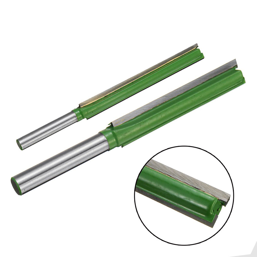 Hongyue Mata Pisau Mesin Serut Kayu Trim Carving Router Bit 1/4