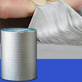 TaffGUARD KYTO Lakban Aluminium Foil Butyl Super Adhesive Duct Tape Waterproof 10 cm x 5 m - LS549 - Silver