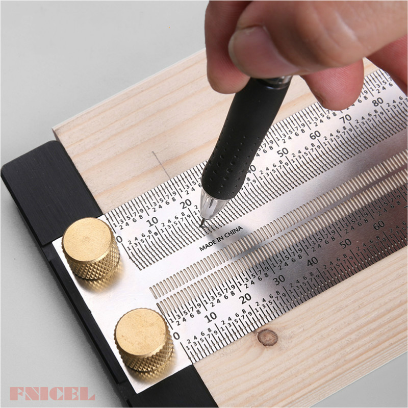 Fnicel Penggaris Mark Line T Type Measuring Ruler Woodworking Tool 300mm Ww28 Jakartanotebook Com