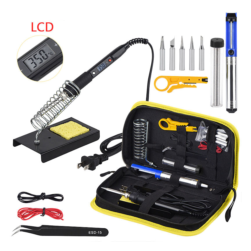 JCD Peralatan Solder Kit LCD Electric Soldering Iron 60W 220V 933A