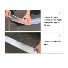 TaffGUARD KYTO Lakban Aluminium Foil Butyl Super Ahesive Duct Tape Waterproof 15 cm x 5 m - LS549 - Silver - 11