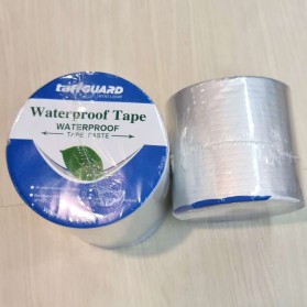 TaffGUARD KYTO Lakban Aluminium Foil Butyl Super Ahesive Duct Tape Waterproof 15 cm x 5 m - LS549 - Silver - 12