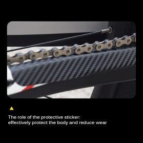 Leia Stiker Frame Sepeda Bike Protective Film Scratch Resistant - HR1002 - Black - 7