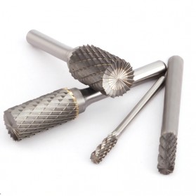 BINOAX Mata Bor Tungsten Carbide Rotary File Cylindrical Milling Cutter AEX1020m06 - GJ0107 - Silver