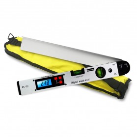 KETOTEK Penggaris Digital Inclinometer Goniometer Level Angle Measuring Tool 225 Degree 400mm - KET-200 - Silver
