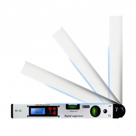 KETOTEK Penggaris Digital Inclinometer Goniometer Level Angle Measuring Tool 225 Degree 400mm - KET-200 - Silver - 6