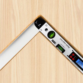 KETOTEK Penggaris Digital Inclinometer Goniometer Level Angle Measuring Tool 225 Degree 400mm - KET-200 - Silver - 8