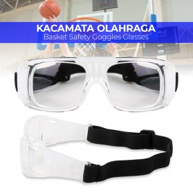SAFURANCE Kacamata Olahraga Basket Safety Googles Glasses - SPIID072 - Transparent