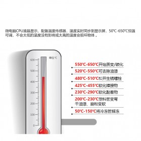 J7Tools Electric Hot Air Gun Dryer Heat Solder Thermal 2000W - JF-2000A - Blue - 4