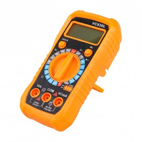 Junejour Mini Digital Multimeter AC/DC Voltage Tester - VC830L - Orange