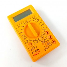Tester Listrik & Multimeter - ACEHE Digital Multimeter Mini Pocket AC/DC Voltage Tester - DT-830D - Orange