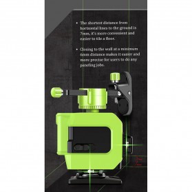 BORKA Self Leveling Projector Green Laser 3D 12 Line 360 Degree - QT-12 - Green - 10