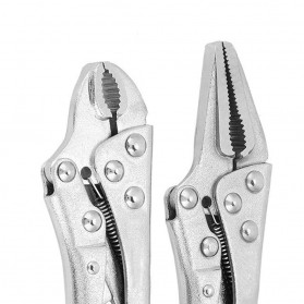 LAOA Tang Multifungsi Pliers Manual Pressure Mouth C Type 5 Inch - L100 - Silver - 7