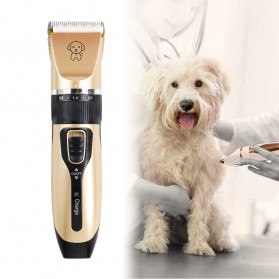 Pingfeifei Alat Cukur Elektrik Bulu Hewan Anjing Pet Grooming Rechargeable - K5 - Golden