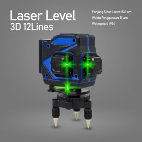 LD Mesin Self Leveling 12 Line Laser 3D High precision - LD-312 - Blue