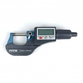 SYNTEK Digital Thickness Micron Caliper Micrometer Gauge 0-25mm - 5202-25 - Blue