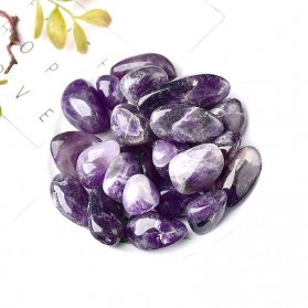 RYCRYSTAL Batu Kristal Alami Natural Crystal Quartz Healing Stone Amethyst 100g - YRYL815 - Purple